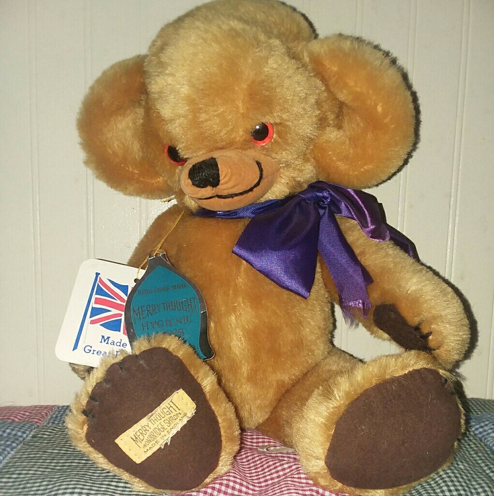 Vintage Merrythoughts musical Cheeky Bear